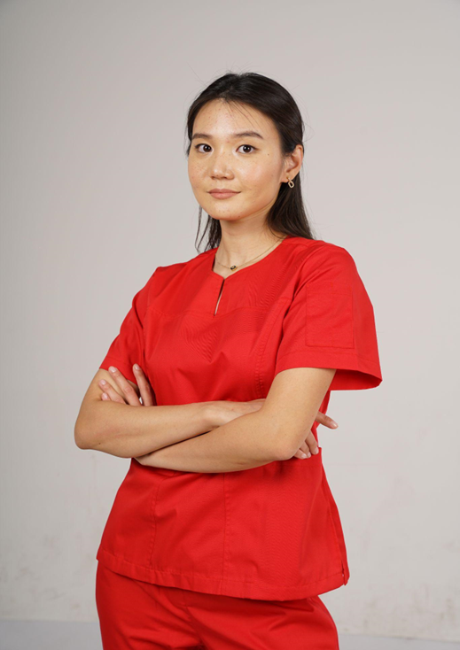 Мэс заслын хослол, эмэгтэй-Улаан