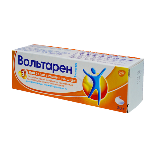 [104035] Волтарен эмульгель 1%-20гр №1 Гель - GSK Consumer Healthcare SARL