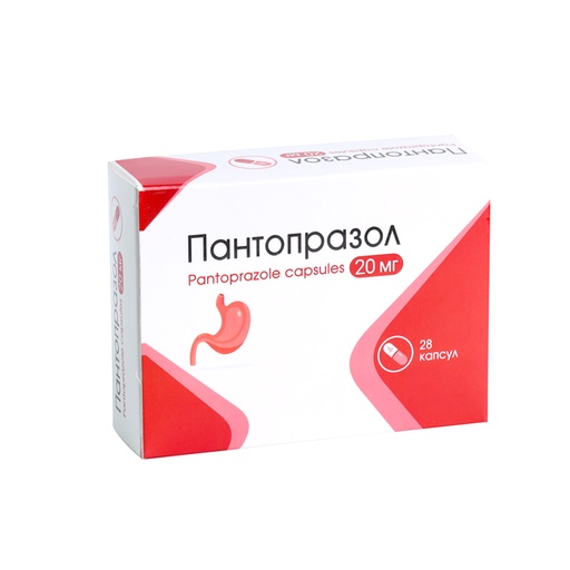 [105840] Пантопразол 20мг №28 Капсул - Мөнхийн тун ХХК