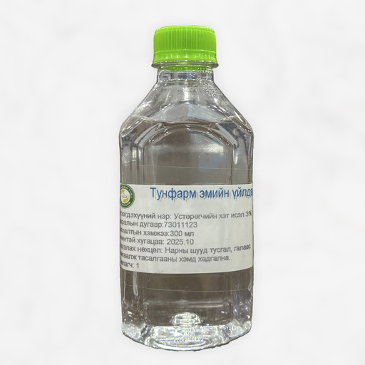 [302654] Устөрөгчийн хэт исэл 3%-300мл №1 - Мөнхийн тун ХХК